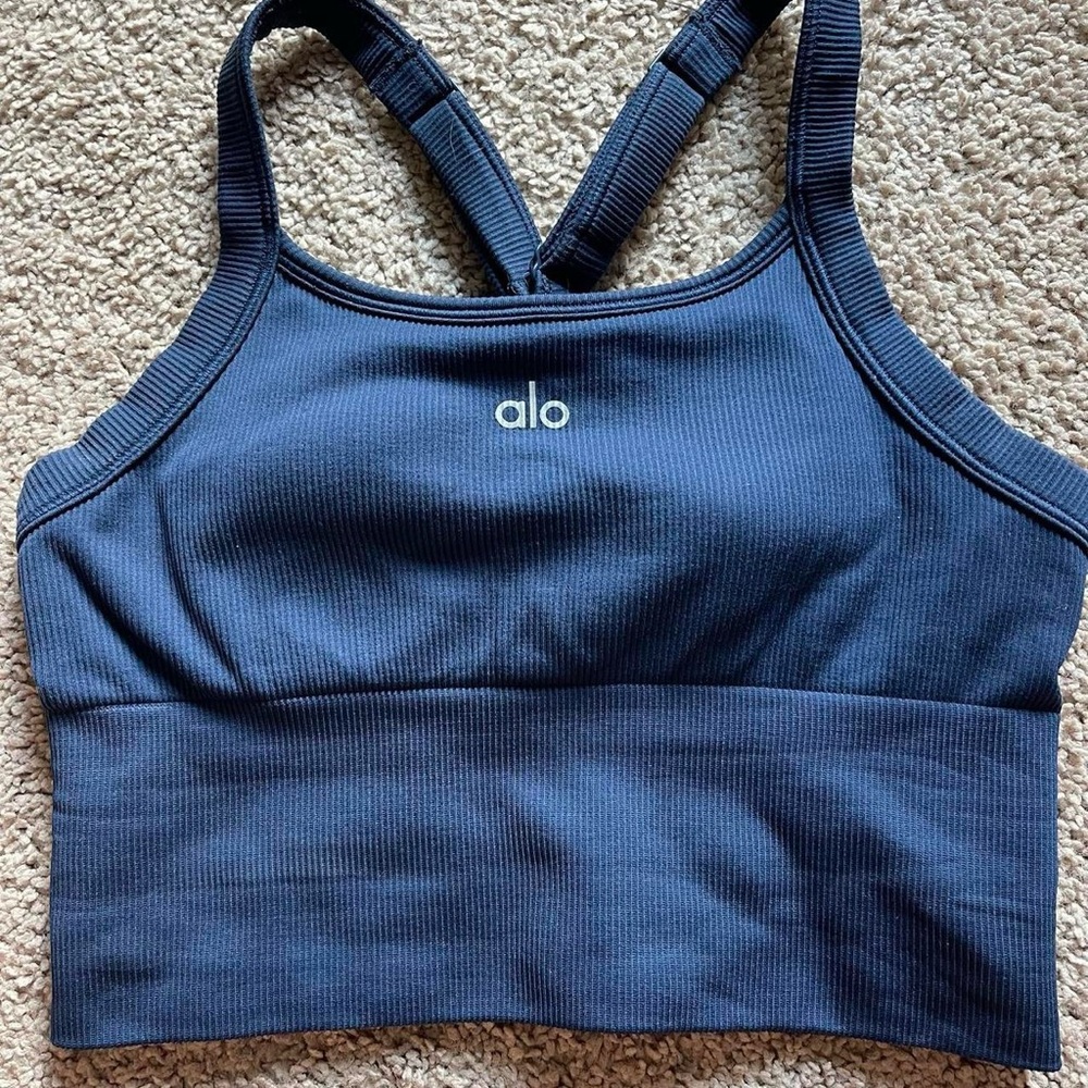 Alo Seamless Ribbed Bra Tank